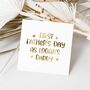 Personalised First Father's Day Foil Card, thumbnail 1 of 6