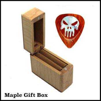 Punisher Burma Padauk Guitar Pick In A Gift Box, 7 of 7