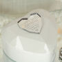 Illuminated White Geometric Heart Jewellery Box, thumbnail 2 of 5