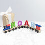 Personalised Children's Wooden Train Set, thumbnail 2 of 12