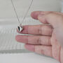 Geometric Heart Oxidised Sterling Silver Necklace, thumbnail 9 of 12