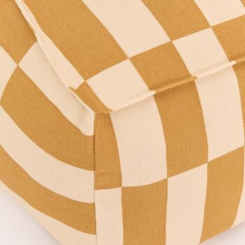 Vibes Adult Long Beanbag In Mustard Sand Tiles, 4 of 4