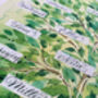 Glorious Green Personalised Family Tree With Up To 22 Names, thumbnail 2 of 8
