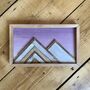 Mini Mountain Mosaic With Purple Ombre Sky, thumbnail 2 of 6