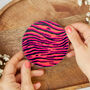 Round Coaster Animal Print Heat And Stain Proof, thumbnail 6 of 9