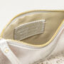 Metallic Leather Clutch Purse With Wrist Strap, thumbnail 8 of 12