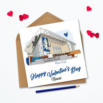 Valentines Leeds Utd Personalised Card, 2 of 4