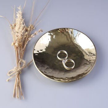Personalised 21st Anniversary Brass Dish, 6 of 8