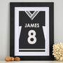 Personalised Name And Number Football Print, thumbnail 2 of 5