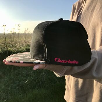 Personalised Girls/Womens Baseball Cap, 3 of 4