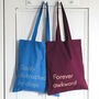Forever Awkward Funny Daughter Birthday Gift Tote Bag, thumbnail 5 of 5