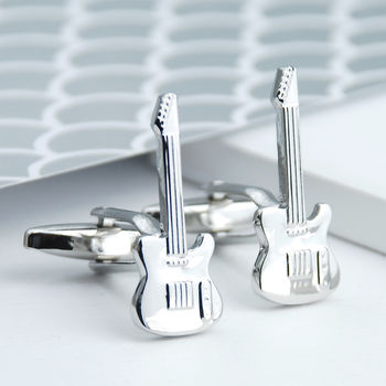 Personalised Electric Guitar Cufflinks, 3 of 8