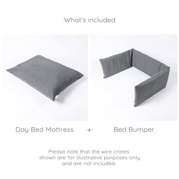 Mattress And Bed Bumper Set For Dog Crate In Faroe, 7 of 9