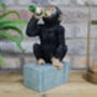 Drunken Monkey Figurine – Intricately Detailed Chimp Ornament, thumbnail 1 of 6