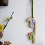 Bluebell And Ladybird Wooden Hanging Decoration, thumbnail 5 of 11