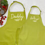 Personalised Daddy And Child Ballpoint Apron Set, thumbnail 5 of 8