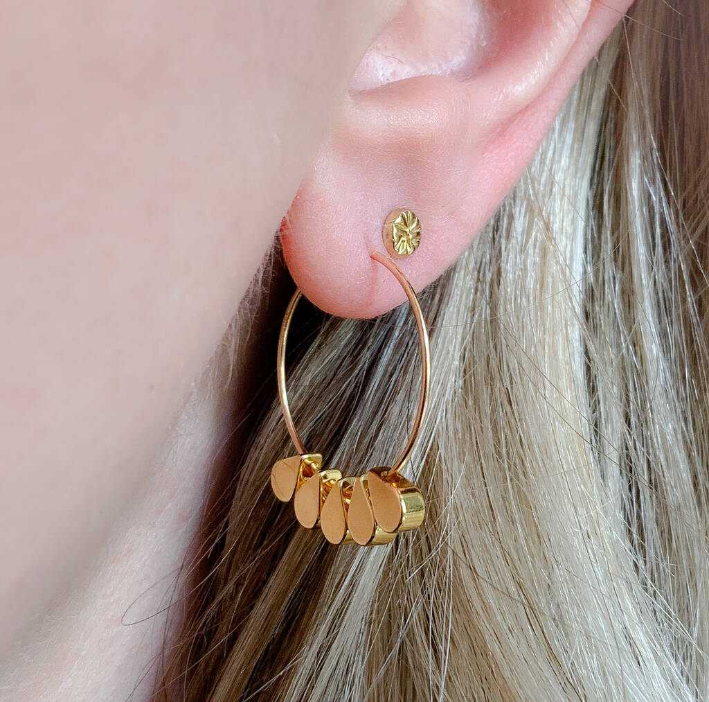 gold petal jewellery
