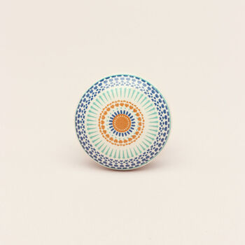 G Decor Positive Energy Radiance Patterned Cupboard Ceramic Door Knob, 5 of 5