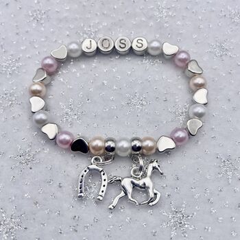 Personalised Horse Bracelet. Inc Gift Bag, 10 of 10