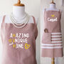 Personalised Soft Cotton Apron, Cotton Tea Towels, thumbnail 1 of 9