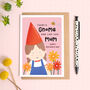 Gnome One Like You Mum Mother's Day Card, thumbnail 1 of 6