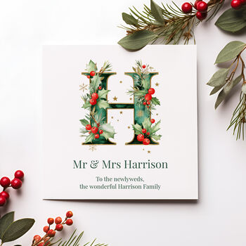 Personalised Initial Christmas Card – Any Letter, 8 of 8