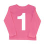 1st Birthday T Shirt, I Am One, Birthday Number Top, thumbnail 3 of 6