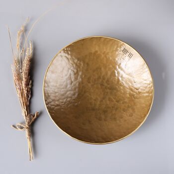 Personalised 8th Anniversary Gift Large Bronze Bowl, 7 of 11