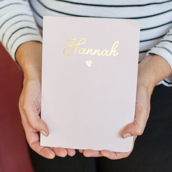 Personalised Name Foil Notebook, 5 of 11