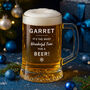 Personalised Christmas Pint Glass For Him, thumbnail 1 of 6