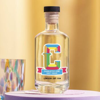 Personalised Bold Letter Gin Or Vodka, 3 of 5