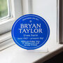 Personalised Freestanding Acrylic Blue Plaque, thumbnail 4 of 5
