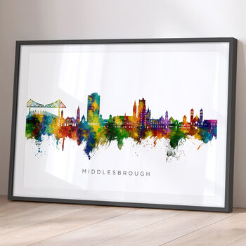 Middlesbrough Skyline Cityscape Art Print, 2 of 12