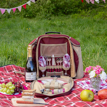 Deluxe Picnic Backpack Hamper For Two, 6 of 6