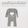 I Love You This Much Personalised Babygrow, thumbnail 8 of 10