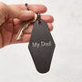Personalised Leather Hotel Inspired Keyring, thumbnail 2 of 4