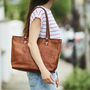 Vintage Leather Tote Bag, thumbnail 1 of 7