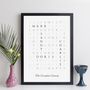 Personalised Family Print Wordsearch Names Gift, thumbnail 6 of 10