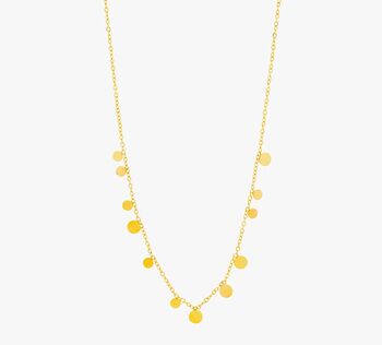 Waterproof Gold Plated Disc Necklace, 2 of 3