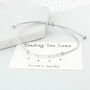 Sterling Silver 'Love' Morse Code Bracelet, thumbnail 2 of 7