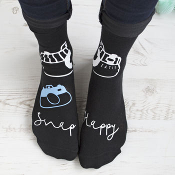 Snap Happy Personalised Photography Socks, 3 of 3