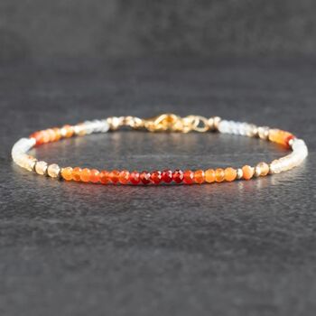 Skinny Mexican Fire Opal Bracelet, 9 of 10