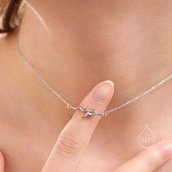 Sterling Silver Albatross Pendant Necklace, 5 of 12