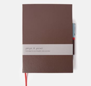 Heritage Burgandy Notebook And Refillable Pen, 3 of 7