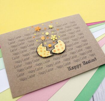 Cute Easter Egg Explosion Card, Handmade Easter Card, 3 of 5