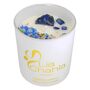 Gardenia Scented Candle Infused With Lapis Lazuli Crystals, thumbnail 1 of 10