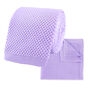 Wedding Handmade Polyester Knitted Pocket Square In Pastel Purple, thumbnail 8 of 8