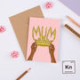 Mum Crown Black Mothers Day Card, thumbnail 1 of 2