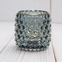 Powder Blue Tall Bubble Glass Votive, thumbnail 3 of 4