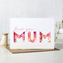 'Love You Mum' Card, thumbnail 1 of 1